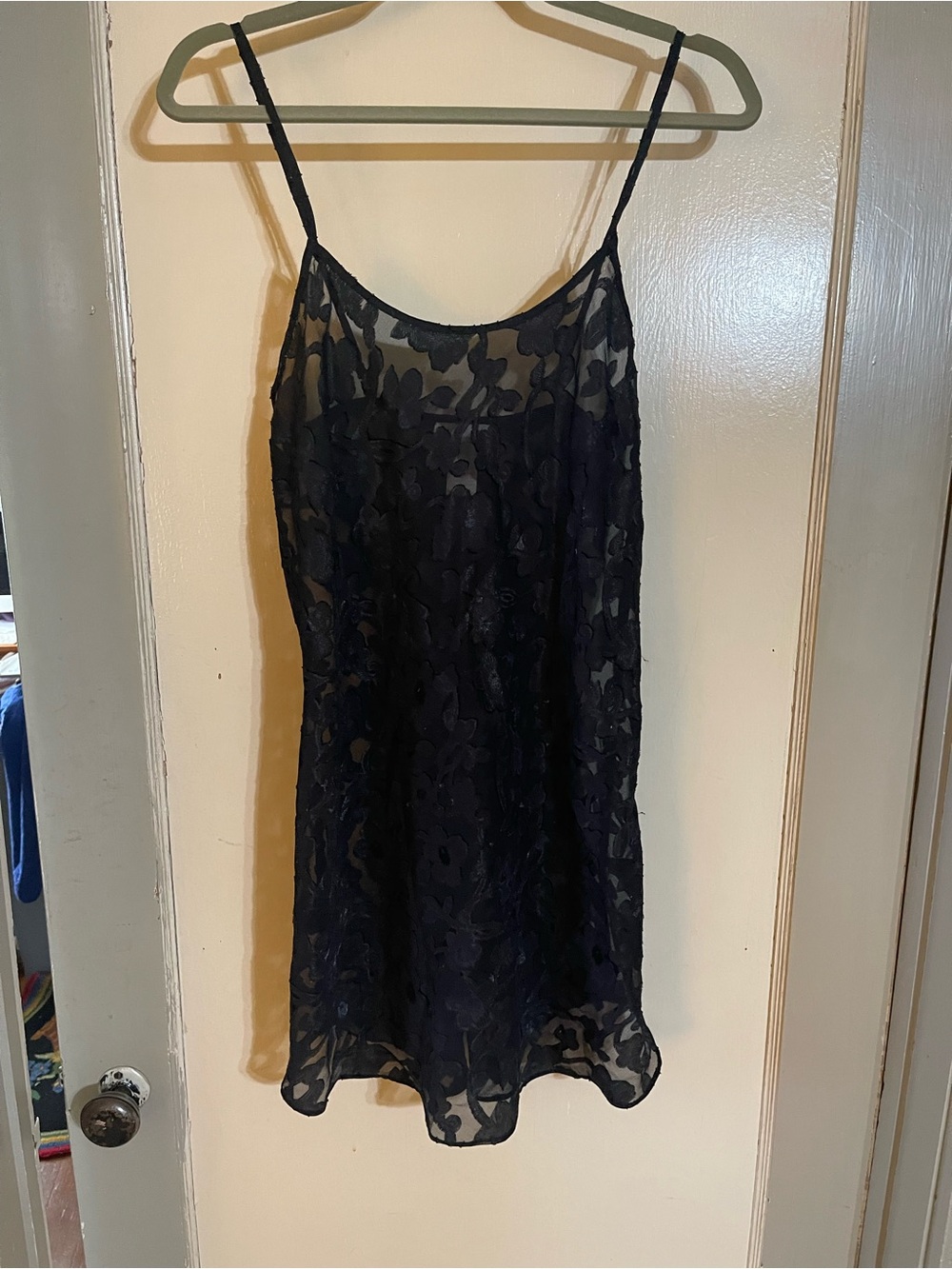 Vintage Inner Most Floral Slip Dress - Black S
